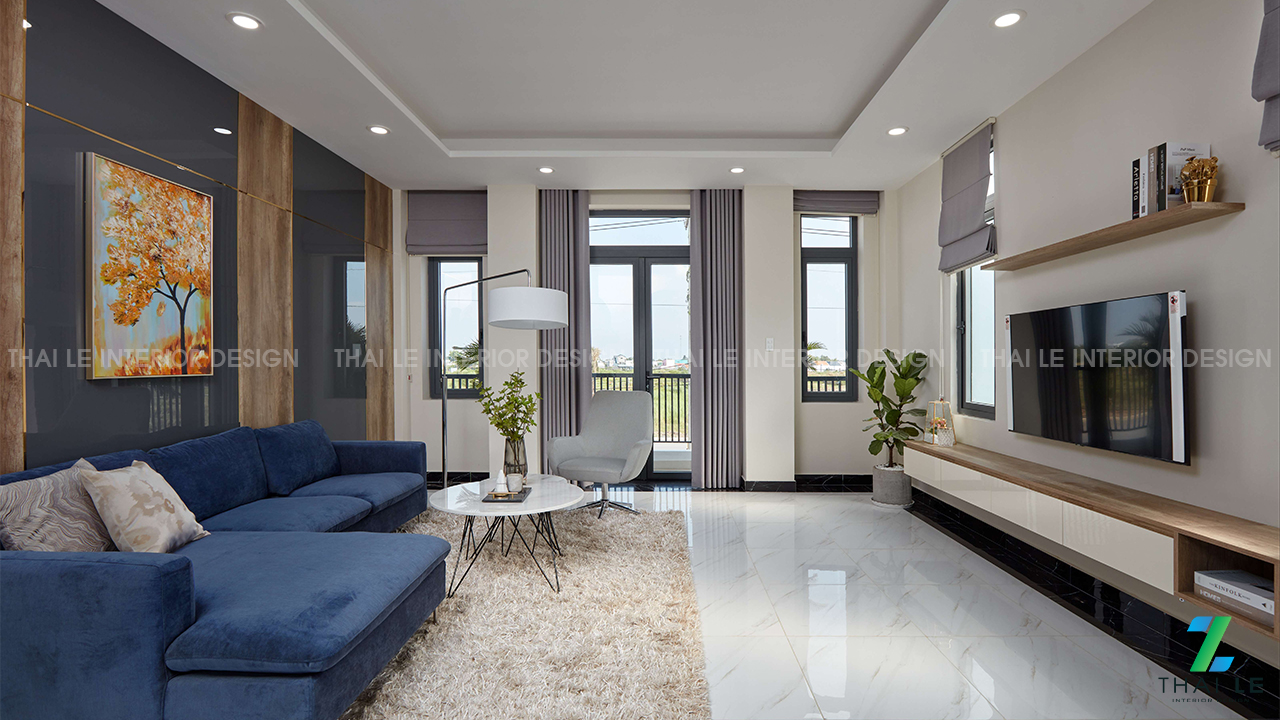 Thi công nội thất nhà phố The Sol City Long An - 300m2